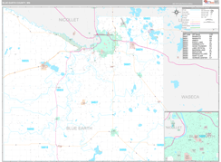 Blue Earth County, MN Digital Map Premium Style